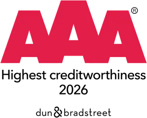 AAA Highest creditworthiness 2026 (Dun & Bradstreet)
